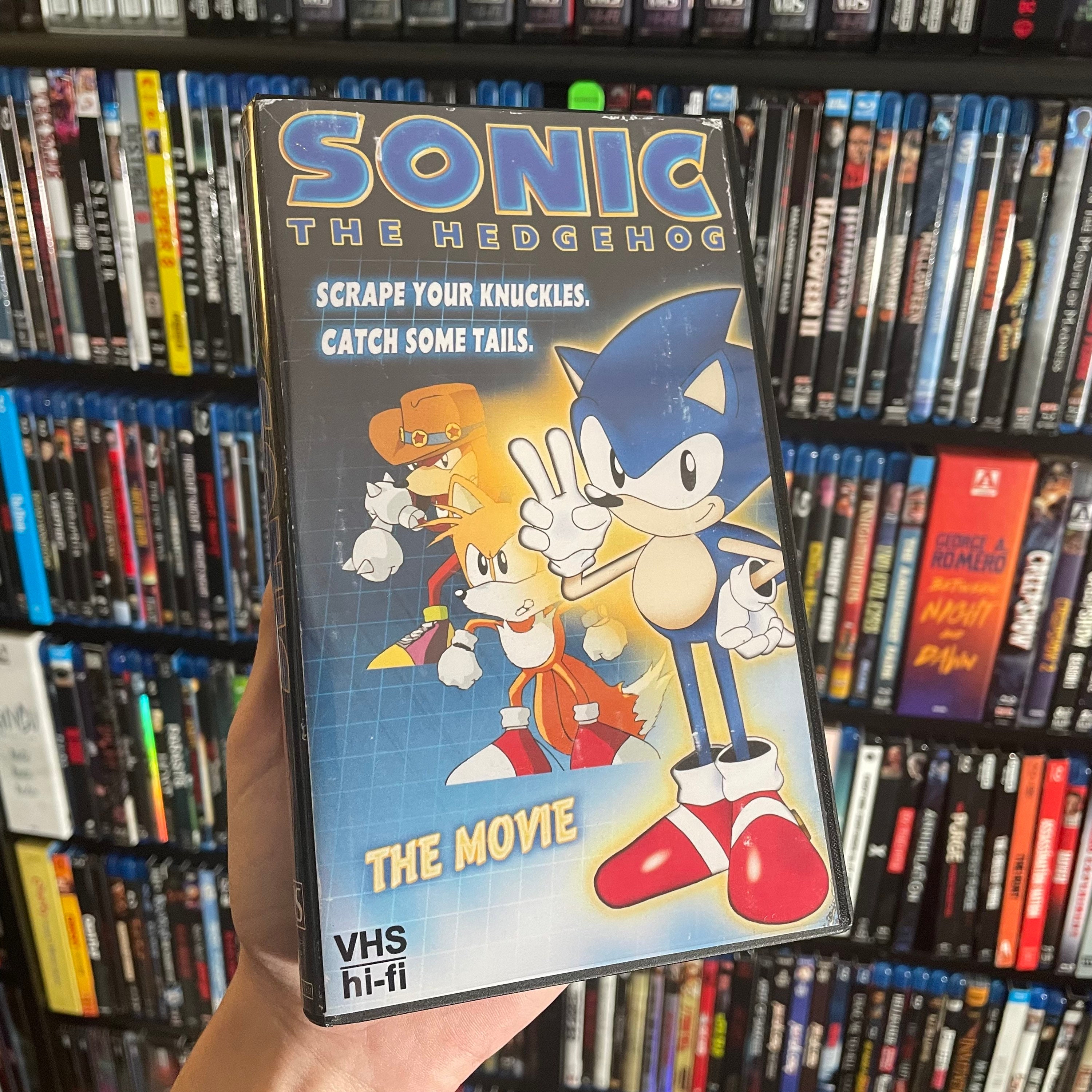 Sonic the Hedgehog 2020 Custom VHS Display Case NO TAPE 