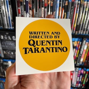 Directed By Quentin Tarantino Vinyl Sticker