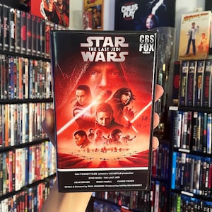 Star Wars The Last Jedi (2017) Custom VHS Display Case (NO TAPE)