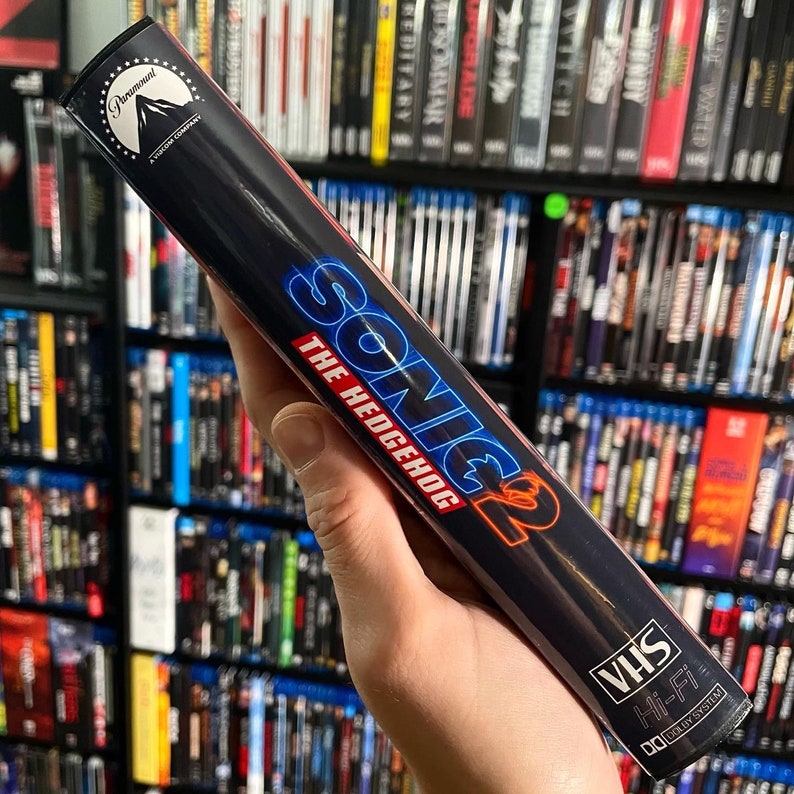 Sonic the Hedgehog 2 2022 Custom VHS Display Case NO TAPE Etsy