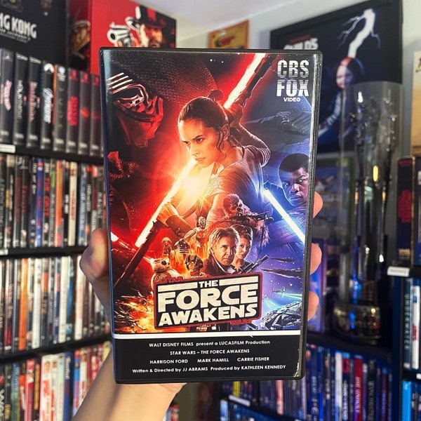 Star Wars The Force Awakens (2015) Custom VHS Display Case (NO TAPE)