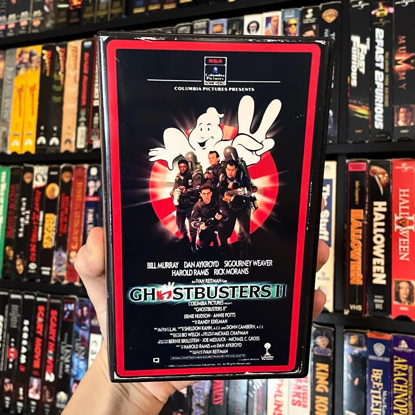 Ghostbusters 2 (1989) Custom VHS Display/replacement Case