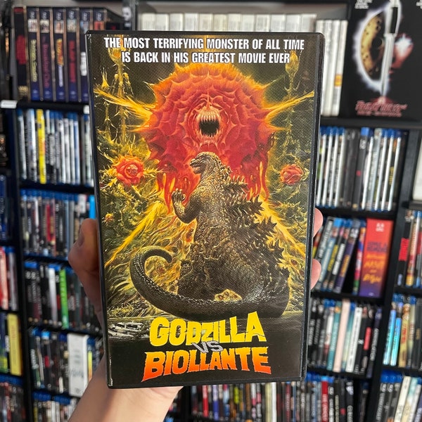 Godzilla Vs Biollante (1989) Étui VHS personnalisé/boîtier de remplacement (SANS BANDE adhésive)