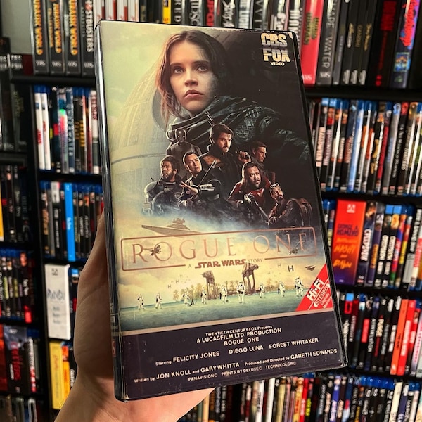 Vitrina VHS personalizada de Star Wars Rogue One (2016) (SIN CINTA)