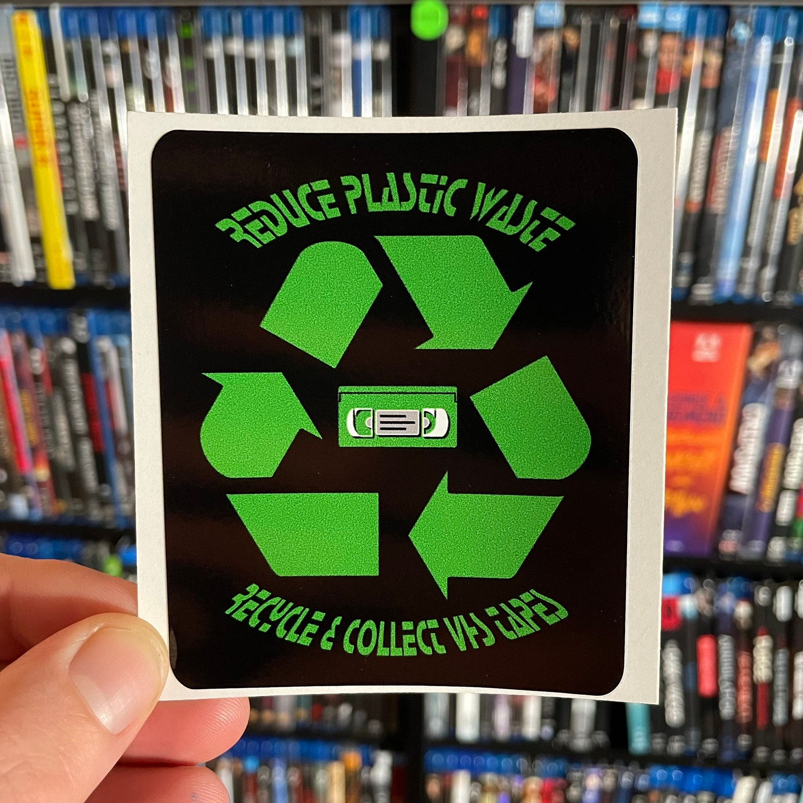 Recycling VHS Tapes Sticker Etsy