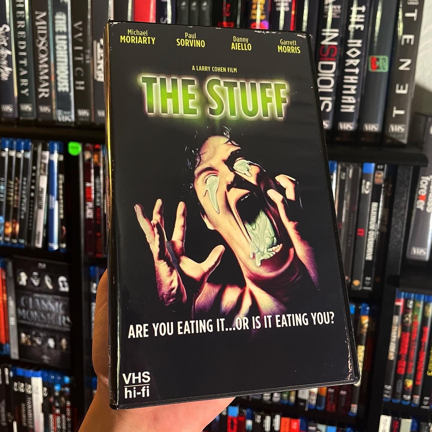 The Stuff (1985) Custom VHS Display Case (NO TAPE)