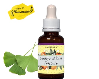 Ginkgo Biloba Herbal Tincture, Gingko Biloba, Organic, Tincture, Extract, Highest Quality and Strength.