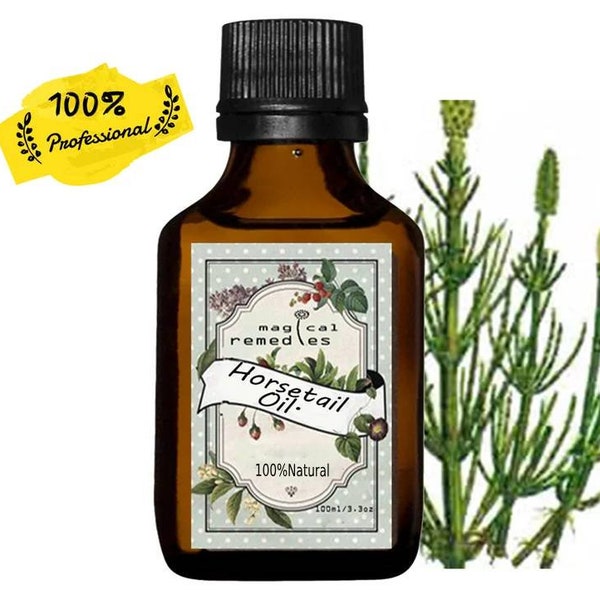 Organic Horsetail Herbal Oil / Apply Directly to Skin or Hair .100% natural vegetable oil.