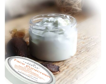 Gesicht Sonnencreme, Bio-Sonnencreme, Natürliche Sonnencreme, Vegane Sonnencreme 1,8 oz/50ml