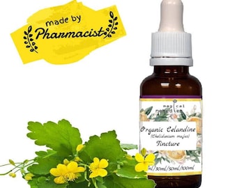 Organic Celandine (Chelidonium majus) Tincture Top Quality, max Strength