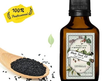 Schwarzkümmelöl - Ungefiltertes, kaltgepresstes Bio-Nigella Sativa-Öl - Schwarzkümmelöl