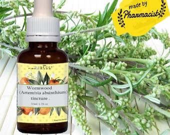 Tintura/extracto de ajenjo: Artemisia Absinthium, la más alta calidad, varios tamaños.