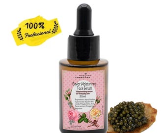 Luksusowe nawilżające serum do twarzy Caviar z ekstraktem z kawioru 30 ml