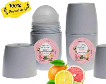 24-Hour Aluminum-Free Natural Deodorant for sensitive skin, Men & Women's handmade deodorant roll-on  tube-Essential Oils