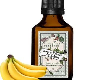 Extrait de banane soluble dans l’huile. Vitamine A végétalienne.Forme végétale de vitamine A.