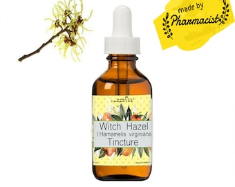 Witch Hazel tincture.Hamamelis virginiana Pharmacopea tincture.Tincture, Extract, Highest Quality and Strength.