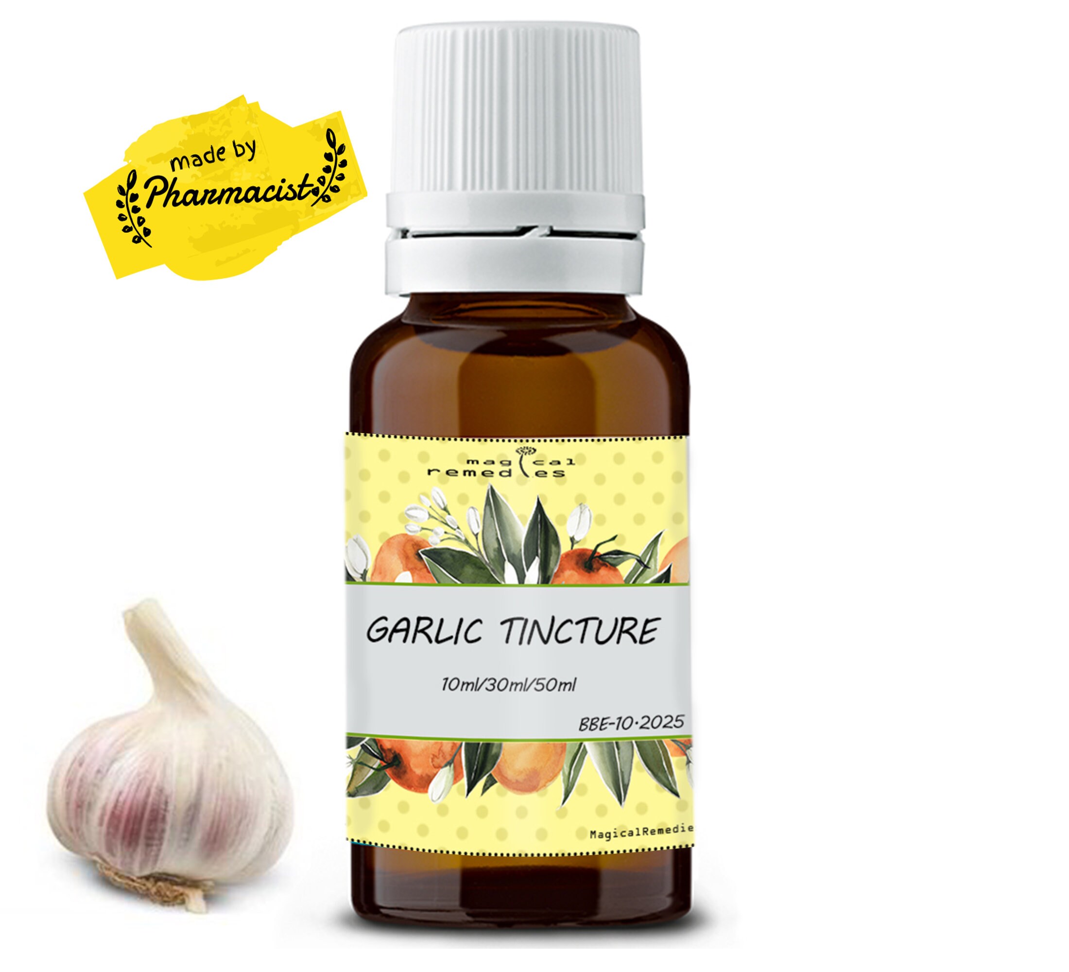 Garlic Tincture, Extract, Allicin, Highest Quality and Strength