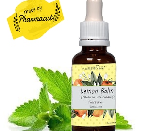 Zitronenmelisse (FRESH Organic plant) Tinktur, Melissa officinalis.Tinktur, Extrakt, höchste Qualität und Stärke.