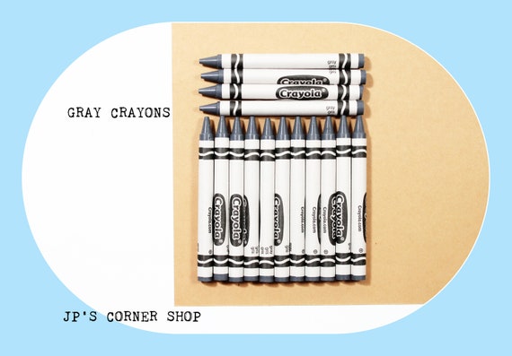Gray Crayons - 45 crayons - Crayola Crayons - Bulk Crayons - refill -  classroom - coloring - crayon