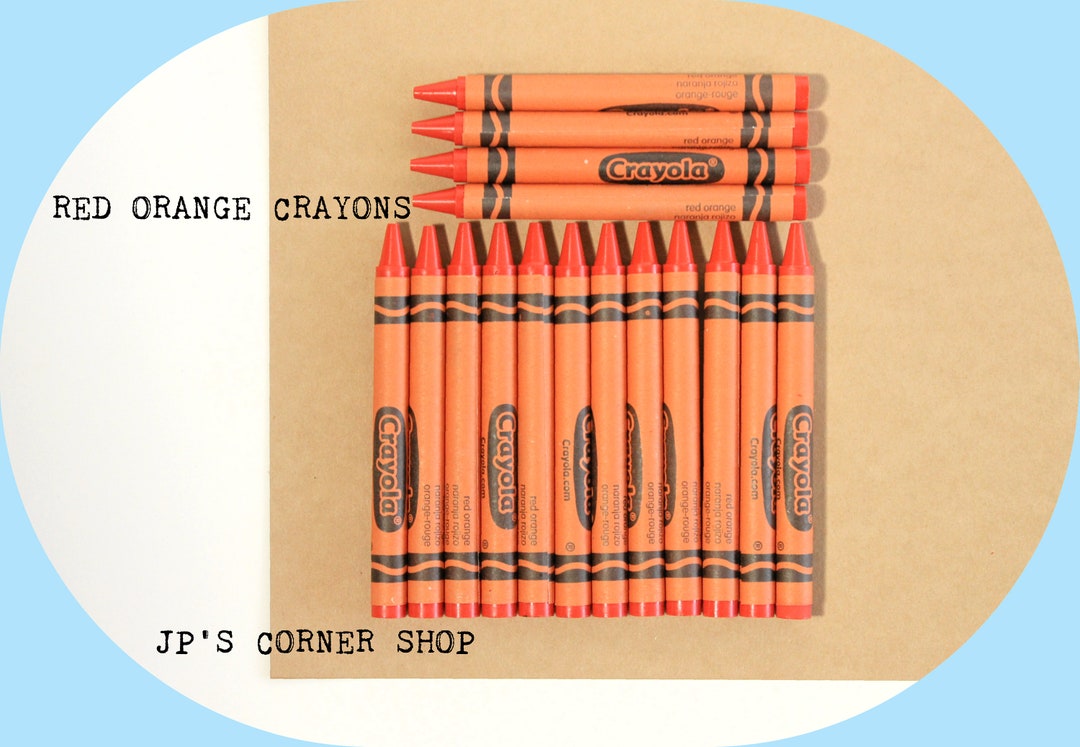 Red Orange Crayons - 45 Crayons - Crayola Crayons - Bulk Crayons