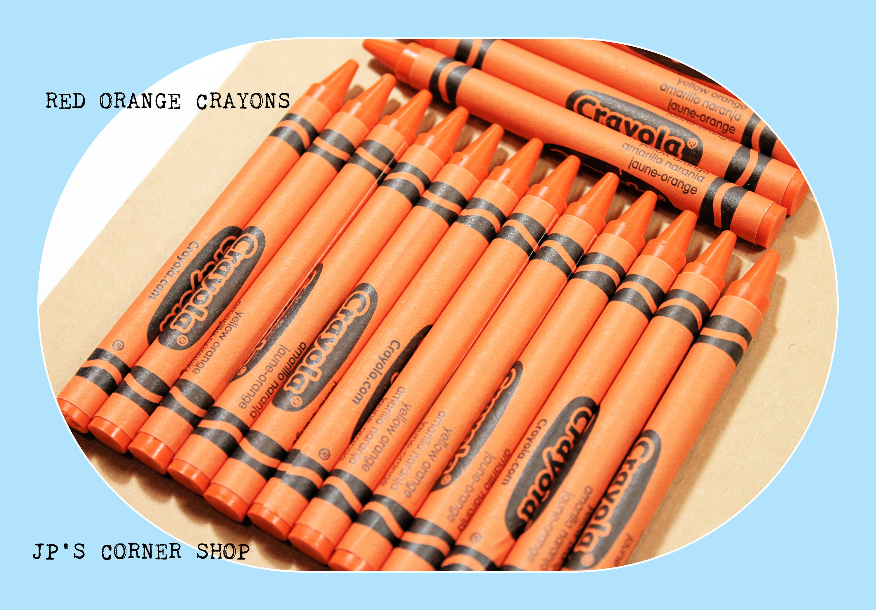 16) Crayola Crayons (red orange) BULK