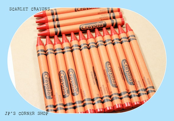 Red Orange Crayons 45 Crayons Crayola Crayons Bulk Crayons Refill Classroom  Crayon Coloring 