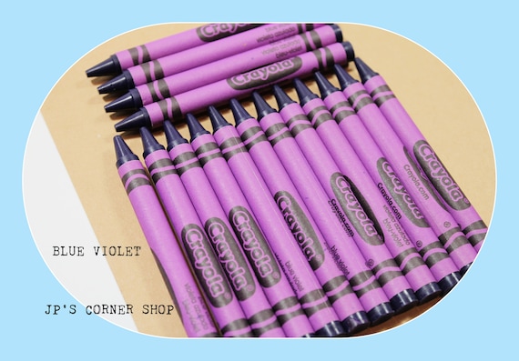 Blue Violet Crayons - 45 crayons - Crayola Crayons - Bulk Crayons - refill  - classroom - coloring - crayon