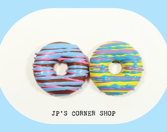 2 Donut crayons - 10 bags - handmade party favor
