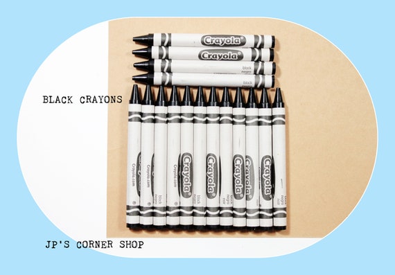 Black Crayons 45 Crayons Crayola Crayons Bulk Crayons Refill Classroom  Coloring Crayon 