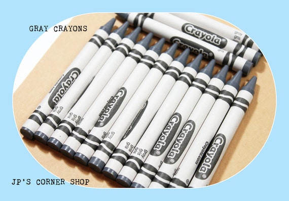 Gray Crayons - 45 crayons - Crayola Crayons - Bulk Crayons - refill -  classroom - coloring - crayon