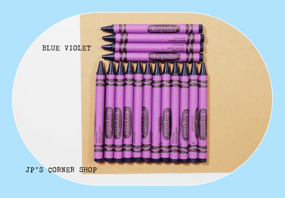 Blue Violet Crayons 45 Crayons Crayola Crayons Bulk Crayons Refill  Classroom Coloring Crayon 