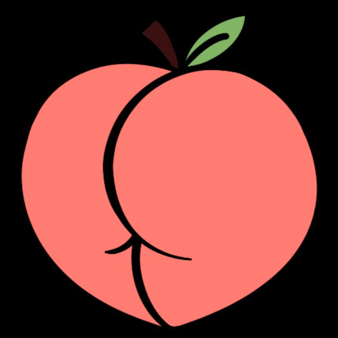 Peach Booty Twitch Chat Emote - Etsy