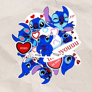Valentine’s day Stitch stickers!
