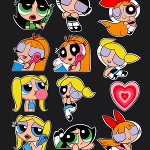 Powerrpuff girls | super girls sticker set