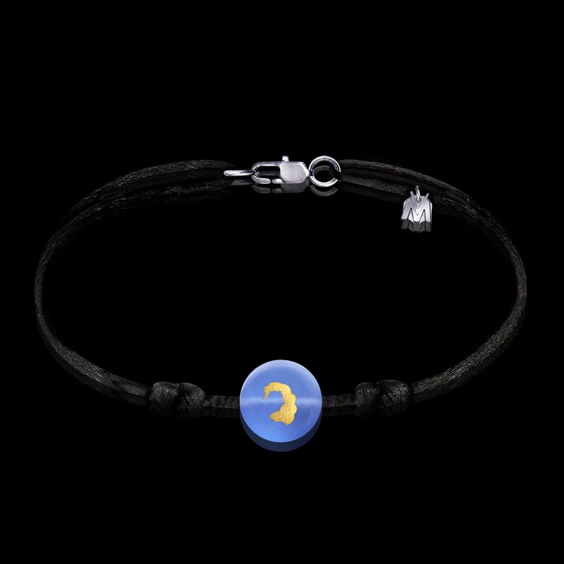 Glass bracelet astrological sign saving Scorpio for man woman and child