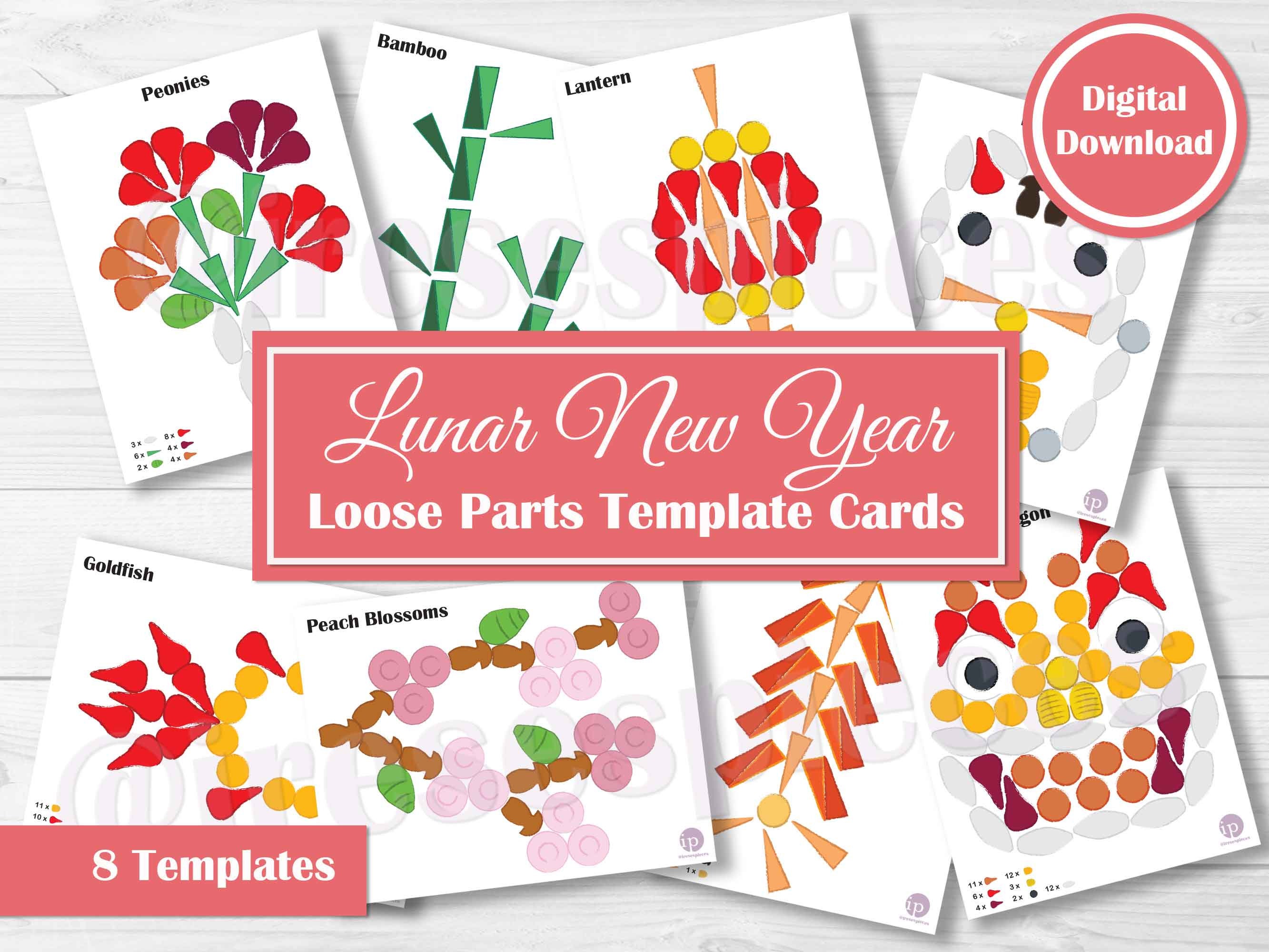 Grapat Pattern Grapat Mandala Loose Parts Template Cards - Open Ended Play - Wooden ...