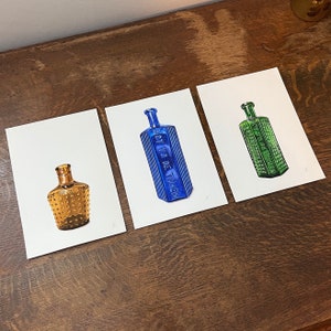 Trio Kunstdrucke - Giftflaschen - A5