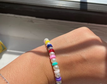 Rainbow Pearl Bracelet