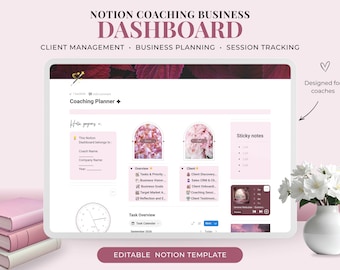Notion Coaching Business Planner | Client Management Dashboard for Coaches