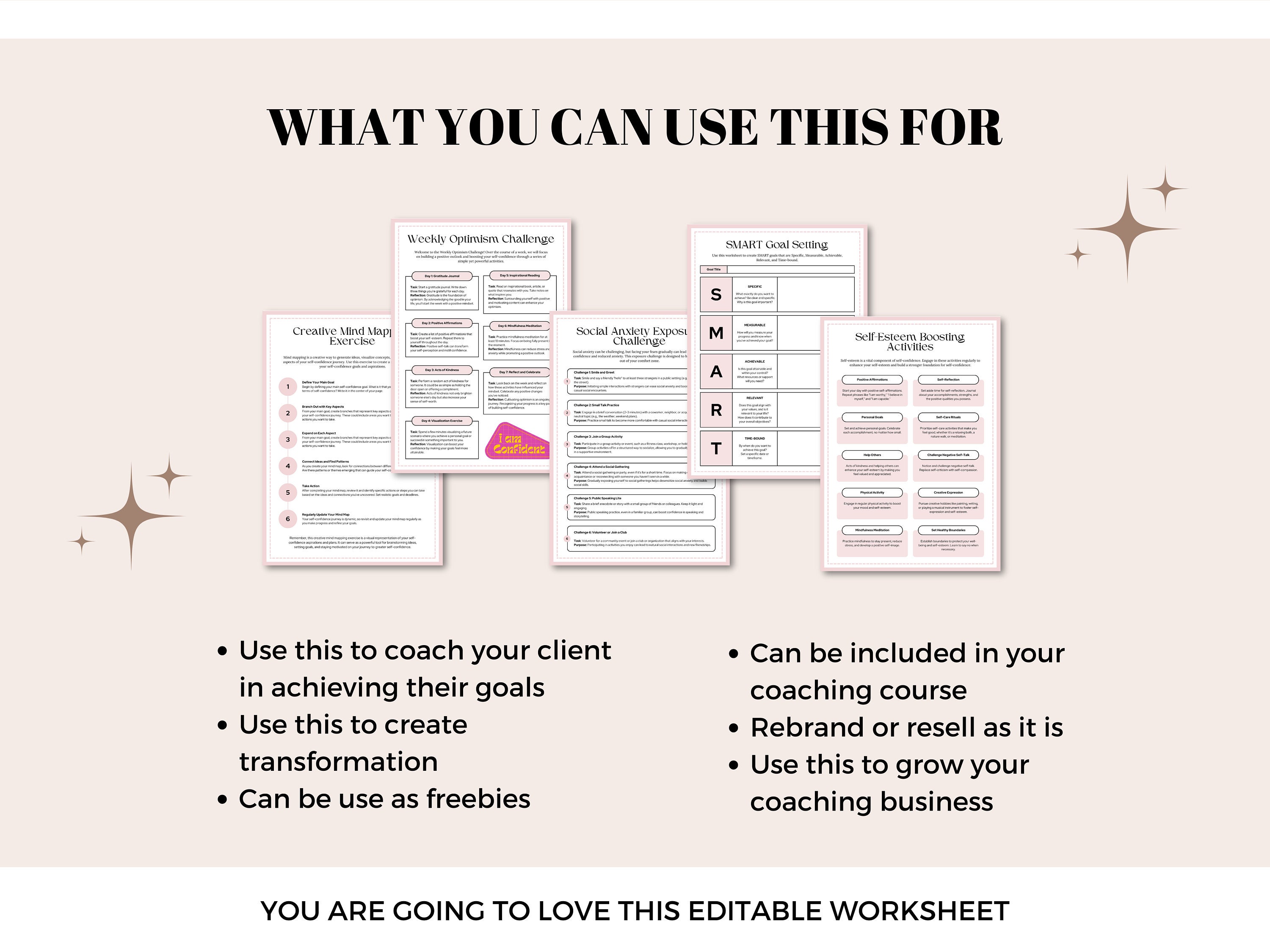 Self Coaching Worksheet.pdf Boosting Self Confidence Worksheet, Self Esteem, Coaching Freebies ...