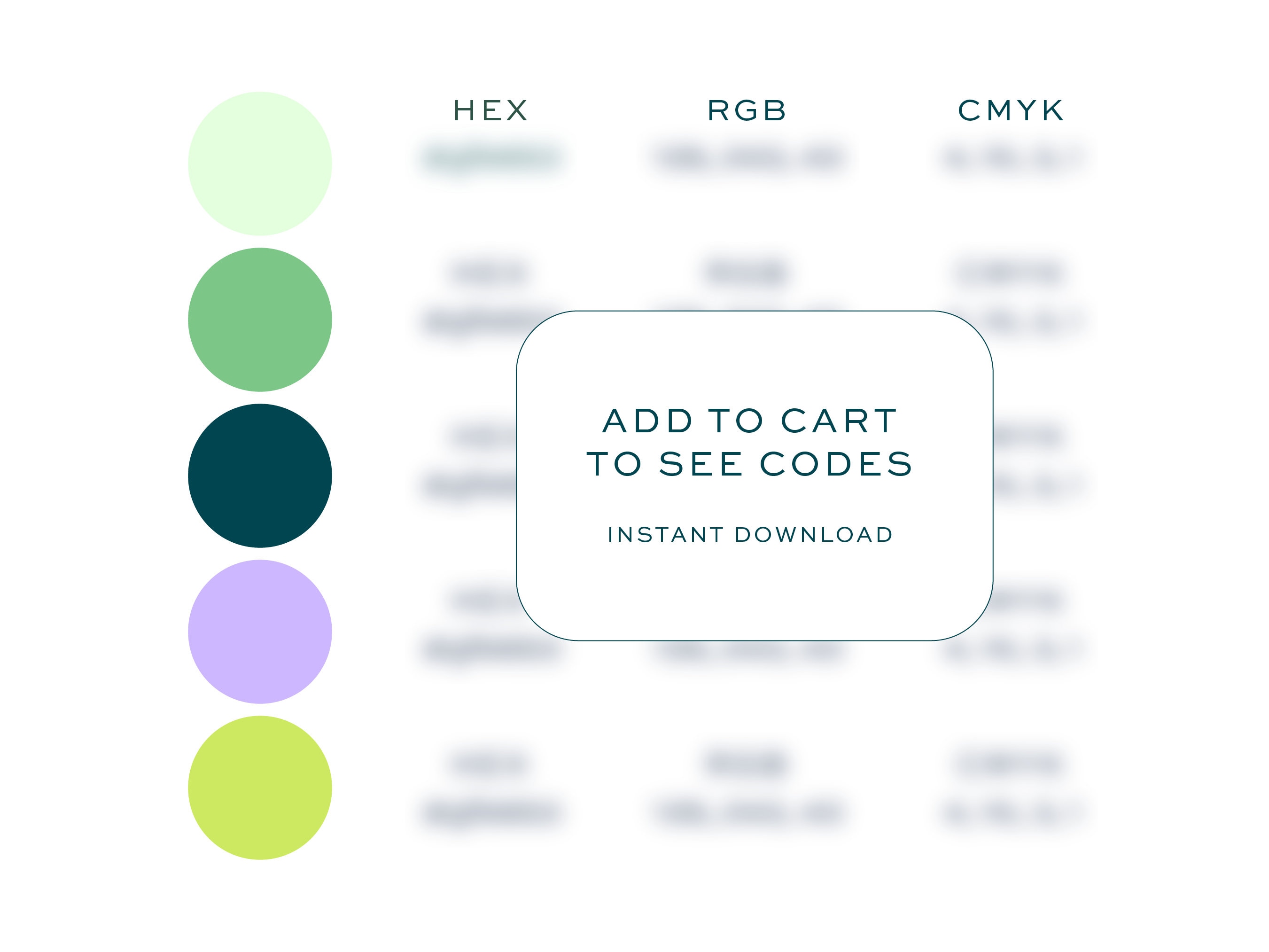 Color Palette for Website, Brand Palette, Color Palette Hex Codes ...