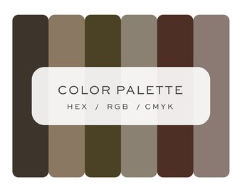 Elegant Color Palette for Website, Brand Palette, Color Palette Hex ...
