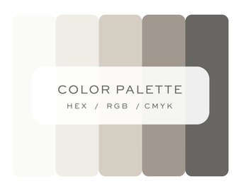Elegant Color Palette for Website, Brand Palette, Color Palette Hex ...