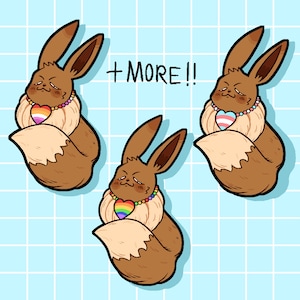Pride Eevee Stickers