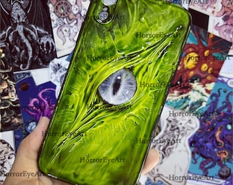 Jurassic Dinosaur 3D Eye Phone Case,15 Pro Max 14 13 Mini 12 11 SE 8 Plus X XR XS iPhone Case,Samsung Galaxy Z Flip5,Google Pixel Phone Case
