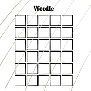 Blank Wordle Svg