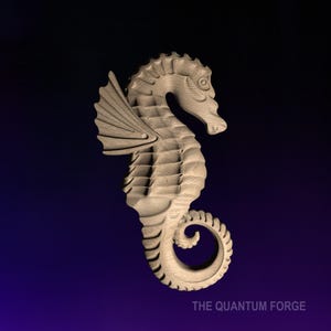 Sea Horse  STL | 3D CNC STL File | Digital Download | vCarve Aspire Artcam Cut3d Carbide Fusion 360 | Wall Art | Wood Carving | DM042