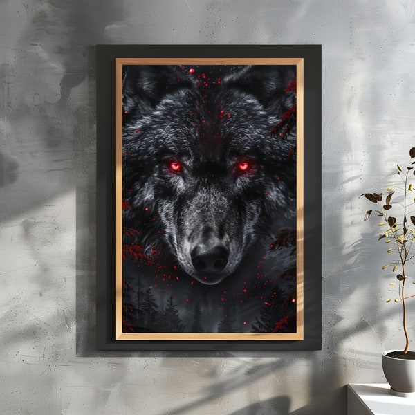 Fenrir, Wolf Demi-God | Norse Gods | Norse Print | Digital Download | Norse God | Norse Poster | Fenrir PNG | Digital Poster |