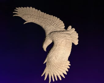 Eagle  STL | 3D CNC STL File | Digital Download | vCarve Aspire Artcam Cut3d Carbide Fusion 360 | Wall Art | Wood Carving | DM012