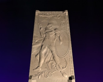 Spartan Warrior  STL | 3D CNC STL File | Digital Download | vCarve Aspire Artcam Cut3d Carbide Fusion 360 | Wall Art | Wood Carving | DM049